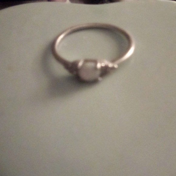 Fire opal ring silver - Picture 1 of 3